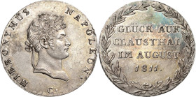 Westfalen-Königreich
Hieronymus Napoleon 1807-1813 Gulden 1811, C-Kassel Ausbeute in Causthal AKS 26 Jaeger 18 Kahnt 558 Müseler 75/4 b Smith 279 Fas...