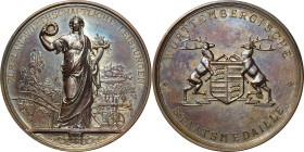 Württemberg
Wilhelm II. 1891-1918 Bronzemedaille o.J. (K. Schwenzer) Württembergische Staatsmedaille für landwirtschaftliche Leistungen. Württembergi...
