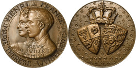 Württemberg-Medaillen
 Bronzemedaille 1957 (A. de Jaeger) Hochzeit von Maria Theresia von Württemberg mit Henri d' Orleans in Dreux. Brustbilder des ...
