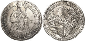 Würzburg-Bistum
Johann Gottfried II. von Guttenberg 1684-1698 Taler 1693, IMW-Johann Michael Wunsch St. Kilian von vorn stehend mit Schwert und Krumm...