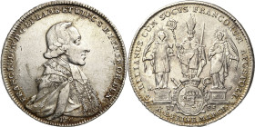 Würzburg-Bistum
Franz Ludwig von Erthal 1779-1795 Taler 1785, MP-Martenigo/Prange Helmschrott 885 Slg. Piloty 1318 Davenport 2905 Sehr schön-vorzügli...