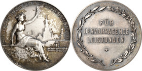 Zwickau
 Versilberte Bronzemedaille 1924 (unsigniert) Für hervorragende Leistungen bei der Ausstellung für das Gastwirtschaftsgewerbe, Heim, Industri...