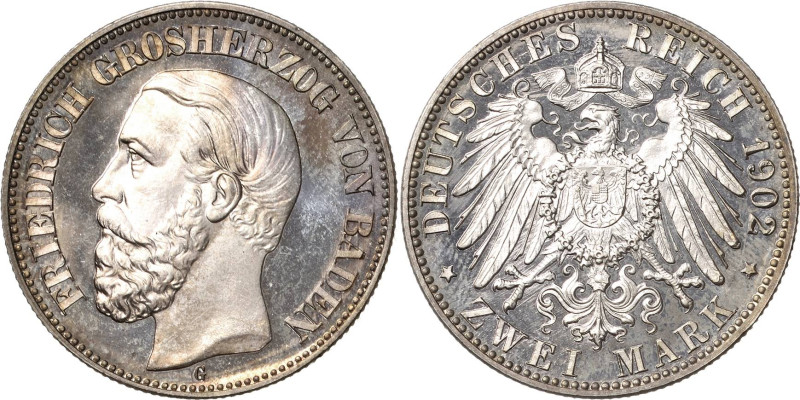 Baden
Friedrich I. 1856-1907 2 Mark 1902 G Jaeger 28 Sehr seltener Jahrgang in ...