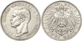 Hessen
Ernst Ludwig 1892-1918 2 Mark 1895 A Jaeger 72 Sehr schön/sehr schön+