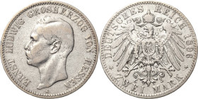 Hessen
Ernst Ludwig 1892-1918 2 Mark 1896 A Jaeger 72 Seltener Jahrgang. Fast sehr schön