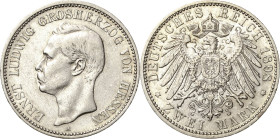 Hessen
Ernst Ludwig 1892-1918 2 Mark 1898 A Jaeger 72 Sehr schön/sehr schön+