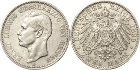 Hessen
Ernst Ludwig 1892-1918 2 Mark 1899 A Jaeger 72 Sehr schön