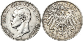 Hessen
Ernst Ludwig 1892-1918 2 Mark 1899 A Jaeger 72 Sehr schön
