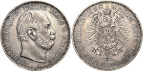Preußen
Wilhelm I. 1861-1888 5 Mark 1876 A Jaeger 97 Kl. Randfehler, fast vorzüglich/vorzüglich
