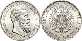 Preußen
Friedrich III. 1888 2 Mark 1888 A Jaeger 98 Vorzüglich-Stempelglanz/fast Stempelglanz