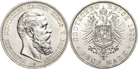 Preußen
Friedrich III. 1888 5 Mark 1888 A Jaeger 99 Fast vorzüglich/vorzüglich-Stempelglanz