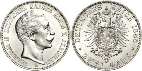 Preußen
Wilhelm II. 1888-1918 2 Mark 1888 A Jaeger 100 Fast vorzüglich/vorzüglich-Stempelglanz