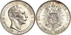 Preußen
Wilhelm II. 1888-1918 2 Mark 1888 A Jaeger 100 Fast vorzüglich/vorzüglich-Stempelglanz