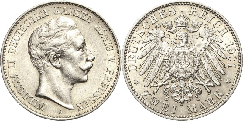 Preußen
Wilhelm II. 1888-1918 2 Mark 1901 A Jaeger 102 Seltener Jahrgang. Sehr ...