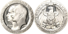 Preußen
Wilhelm II. 1888-1918 3 Mark 1910 A Universität Berlin Jaeger 107 Min. berührt, Polierte Platte
