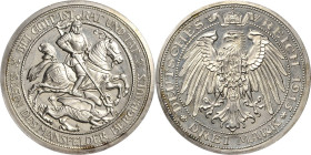 Preußen
Wilhelm II. 1888-1918 3 Mark 1915 A Mansfeld Jaeger 115 Prachtexemplar. Polierte Platte