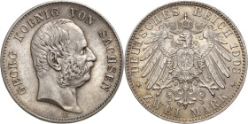 Sachsen
Georg 1902-1904 2 Mark 1903 E Jaeger 129 Stempelglanz