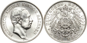 Sachsen
Friedrich August III. 1904-1918 2 Mark 1907 E Jaeger 134 Fast Stempelglanz/Stempelglanz