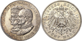 Sachsen
Friedrich August III. 1904-1918 5 Mark 1909 (E) Universität Leipzig Jaeger 139 Fast vorzüglich/vorzüglich