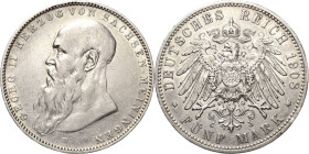 Sachsen-Meiningen
Georg II. 1866-1914 5 Mark 1908 D Kurzer Bart Jaeger 153 b Sehr schön/sehr schön+