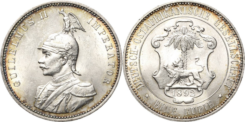 Deutsch-Ostafrika
 1 Rupie 1892 (A) Jaeger 713 Kl. Kratzer, fast vorzüglich/vor...