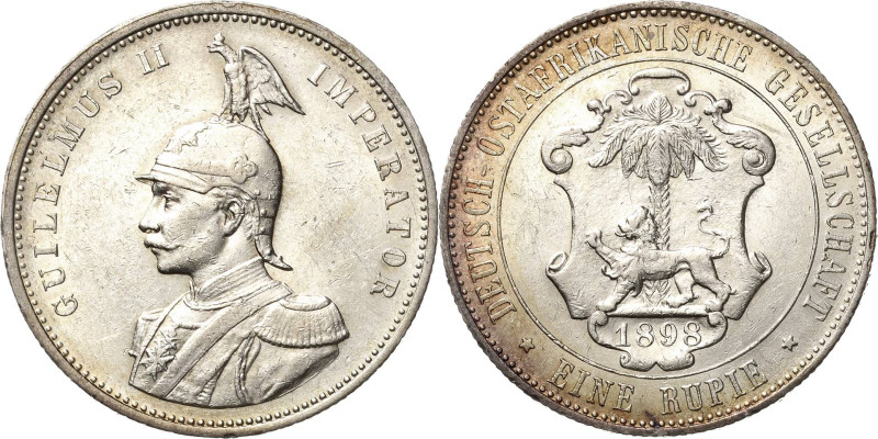 Deutsch-Ostafrika
 1 Rupie 1898 (A) Jaeger 713 Kl. Kratzer, fast vorzüglich