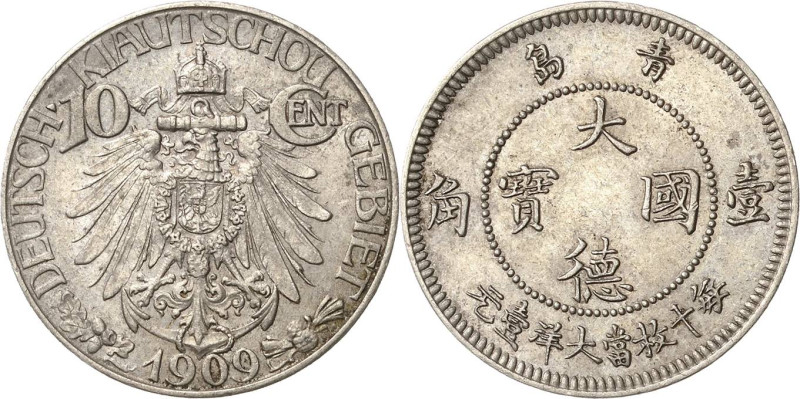 Kiautschou
 10 Cent 1909 (A) Jaeger 730 Vorzüglich