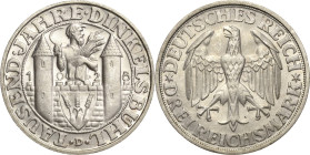 3 Reichsmark 1928 D Dinkelsbühl Jaeger 334 Fast prägefrisch/prägefrisch