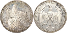 3 Reichsmark 1929 A Waldeck Jaeger 337 Polierte Platte