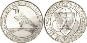 5 Reichsmark 1930 A Rheinlandräumung Jaeger 346 Vorzüglich-Stempelglanz