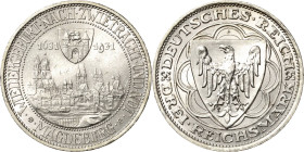3 Reichsmark 1931 A Magdeburg Jaeger 347 Fast vorzüglich/vorzüglich-Stempelglanz