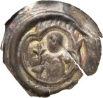 Sachsen - Die Markgrafschaft Meißen
Otto der Reiche 1156-1190 Brakteat, unbekannte Münzstätte In einem oben mit Stricheln verziertem Dreipass das Bru...