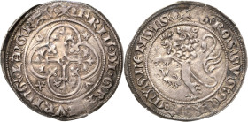 Sachsen - Die Markgrafschaft Meißen
Friedrich II. der Ernsthafte (1323) 1329-1349 Breiter Groschen o.J. (1341/1343), Rose-Freiberg Mit Kreuzchen zwis...