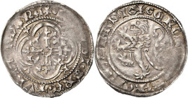 Sachsen - Die Markgrafschaft Meißen
Friedrich II. der Ernsthafte (1323) 1329-1349 Breiter Groschen o.J. (1345/1349), vertieftes Kreuz auf Kugel-Freib...