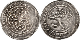 Sachsen - Die Markgrafschaft Meißen
Friedrich II. der Ernsthafte (1323) 1329-1349 Breiter Groschen o.J. (1345/1349), vertieftes Kreuz auf Kugel-Freib...