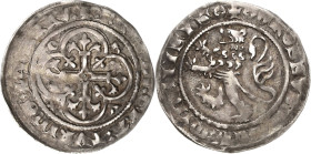 Sachsen - Die Markgrafschaft Meißen
Friedrich II. der Ernsthafte (1323) 1329-1349 Breiter Groschen o.J. (1345/1349), vertieftes Kreuz auf Kugel-Freib...