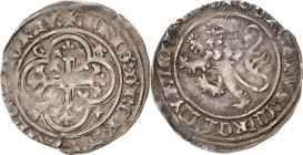 Sachsen - Die Markgrafschaft Meißen
Friedrich II. der Ernsthafte (1323) 1329-1349 Breiter Groschen o.J. (1345/1349), vertieftes Kreuz auf Kugel-Freib...