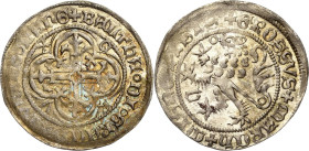 Sachsen - Die Markgrafschaft Meißen
Balthasar 1369-1406 Fürstengroschen o.J. (1401/1406), o.Mzz.-Freiberg Mit Ringel vor dem Kopf und in unterer Schw...