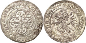 Sachsen - Die Markgrafschaft Meißen
Friedrich IV. der Streitbare 1381-1428 Kreuzgroschen o.J. (1390/1393), o.Mzz.-Freiberg Mit Kreuz zwischen Rücken ...
