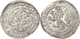 Sachsen - Die Markgrafschaft Meißen
Wilhelm I. von Meißen 1381-1407 Kreuzgroschen o.J. (1396/1405), o.Mzz.-Freiberg Kreuz vor Löwen, leicht schräg ge...