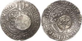 Sachsen - Das Kurfürstentum
Kurfürst Friedrich II. von Sachsen, der Sanftmütige 1428-1464 Pfahlschildgroschen o.J. (1437/1449), 5-blättrige Rose-Frei...