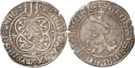 Sachsen - Das Kurfürstentum
Kurfürst Friedrich II. von Sachsen, der Sanftmütige 1428-1464 Judenkopfgroschen o.J. (1444/1451), Ringel-Freiberg Mehner ...
