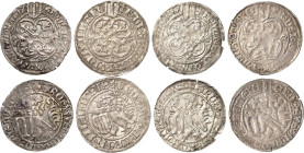 Sachsen - Das Kurfürstentum
Kurfürst Friedrich II. von Sachsen, der Sanftmütige 1428-1464 Pfahlschildgroschen o.J (1428/1441), Rosette/Stachelrose-Fr...