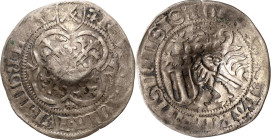 Sachsen - Das Kurfürstentum
Kurfürst Friedrich II. mit seiner Gemahlin Margaretha 1456-1464 Schwertgroschen o.J. (1457/1464), Patriarchenkreuz-Coldit...
