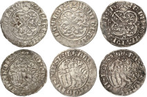 Sachsen - Das Kurfürstentum
Kurfürst Friedrich II. mit seiner Gemahlin Margaretha 1456-1464 Schwertgroschen o.J. (1462/1464), Patriarchenkreuz-Coldit...