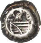 Sachsen - Das Kurfürstentum
Kurfürst Friedrich II. mit seiner Gemahlin Margaretha 1456-1464 Hohlpfennig o.J. (ab 1462), o.Mzz.-Weimar Im Hohlring Löw...