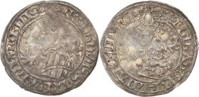 Sachsen - Das Kurfürstentum
Kurfürst Ernst, Herzog Albrecht, Herzog Wilhelm III. 1465-1482 Horngroschen 1466, 6-strahliger/5-strahliger Stern-Leipzig...