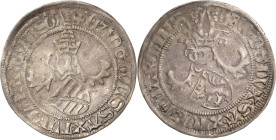 Sachsen - Das Kurfürstentum
Kurfürst Ernst, Herzog Albrecht, Herzog Wilhelm III. 1465-1482 Horngroschen 1467, Kreuz-Freiberg Mehner 22/9 Krug 1379 Le...