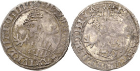 Sachsen - Das Kurfürstentum
Kurfürst Ernst, Herzog Albrecht, Herzog Wilhelm III. 1465-1482 Horngroschen 1467, Patriarchenkreuz-Colditz Mehner 22/16 K...