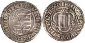 Sachsen - Das Kurfürstentum
Kurfürst Ernst, Herzog Albrecht, Herzog Wilhelm III. mit Kurfürstin Margaretha 1475-1482 Spitzgroschen 1475, Patriarchenk...